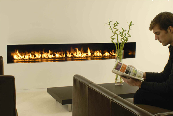Linear Flame Scape by Spark Modern Fires
