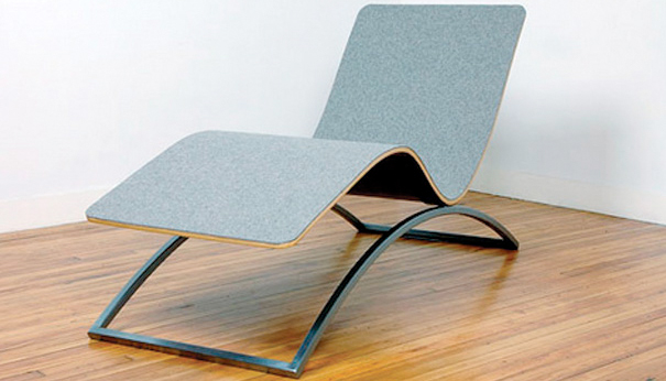 A Chaise Sculpted From Felt
