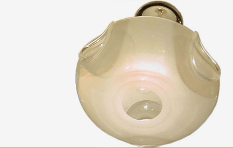 blown-glass pendant light, Aqua by jgooddesign