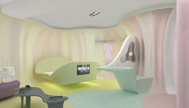 Y2K Aesthetic Institute 💽 on X: Smart-ologic Corian Living – Exhibition  by Karim Rashid (2010)  / X