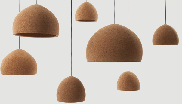 Float: Recycled Cork Lamps by Benjamin Hubert
