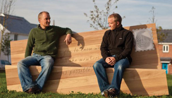 Letter Bench by the U.K.’s Boex Brothers