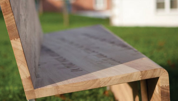 Letter Bench by the U.K.’s Boex Brothers