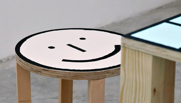 Table Man by Jean Jullien - at the Russian Club Gallery's Designers Furniture exhibition