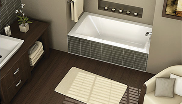 Skyline is Square: Cubic-Shaped Bathtub by Maax Professional