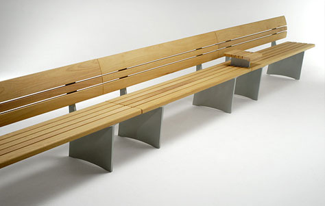 The Norfolk Bench by Wales and Wales for CS Contract Furniture