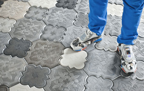 The Masterful Flaster ‘Camelion’ Concrete Tiles by Ivanko