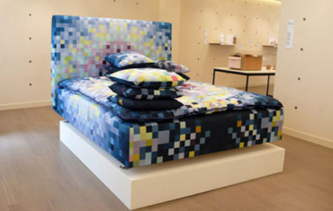 Limited Edition  HÃ¤stens Pixelated Bed by Cristian Zuzunaga