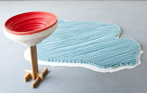 Furniture Made From Felt: Coiling by Raw Edges  