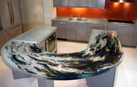 Functional Art Think Glass Countertops