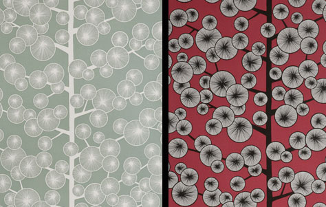Pick the Cotton Tree: Eco-friendly Wallpaper by MissPrint