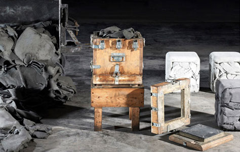 A White Trash Cube: Recycled Seating by Nicolas Le Moigne