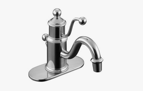 Kohler K-138 Antique Single-Hole Lavatory, victorian style faucet