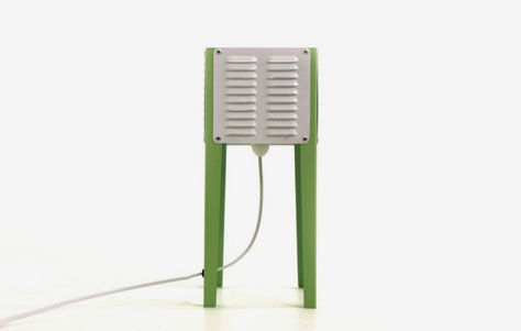Ventilite: A Bright Green Lamp by Northwards Design Studio