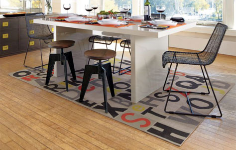 The Letterpress Rug by Liora Manné for CB2