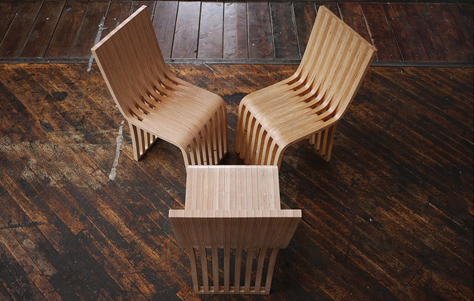 Slice Cafe Dining Chairs designed by Graypants