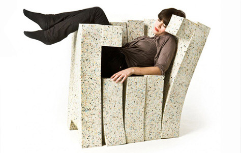 The Recycled Chair Sofa System designed by Stephan Schulz