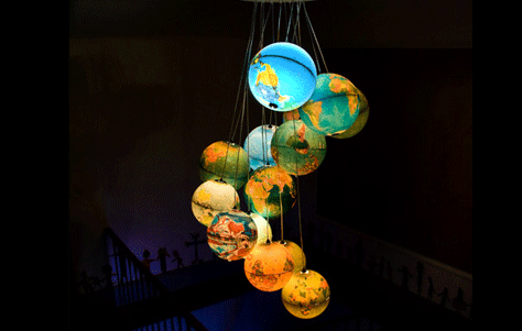 The Globe Chandelier by Benoit Vieubled