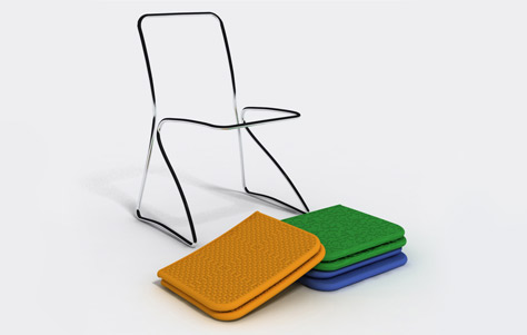 Dress Me Chair. Designed by Baita Design Studio. Manufactured by Grupo HeWi.