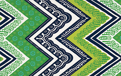 The Tangier Frame Print. Designed by Trina Turk for Schumacher.