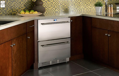 Professional Series Undercounter Refrigerator Drawers. Manufactured by True Refrigeration.