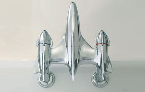 Bel Aire sink faucet. Manufactured by Lefroy Brooks.