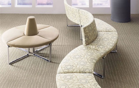Commons Modular Seating. Designed and Manufactured by Carolina Business Furniture.