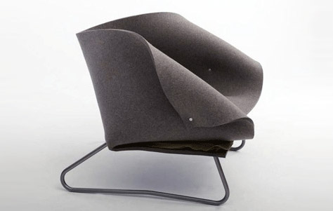 Get Felt Up With the Felt Up Chair by Charlotte Kingsnorth