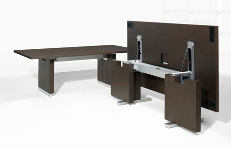 Motus Conference Table. Designed by George Miller-Ramos, James Lawrence, and Mark Von Der Heide. Manufactured by Halcon.