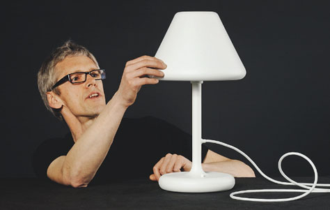 OJ Table Lamp. Designed by Ole Jensen. Manufactured by Louis Poulsen.