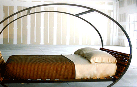 Mood Rocking Bed. Designed and Manufactured by Shiner. Image via Shiner