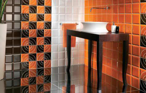 Beveled Wall Tile in Colors Series. Manufactured by Hastings Tile & Bath.