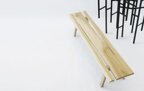 Divis Table & Bench. Desgined by Mike & Maaike. Manufactued by Council Design.