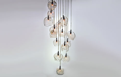 Infinity Pendant Lamp. Designed and Manufactured by John Pomp.