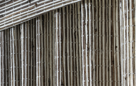 Provenance Woven Wood Vertical Drapery. Manufactured by Hunter Douglas.