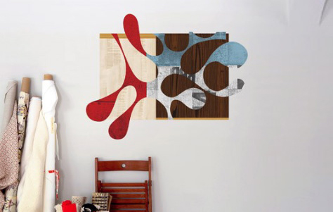 Spontaneous Horizon Wall Decals. Designed by Rex Ray. Manufactured by Blik.