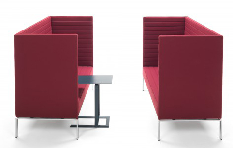Stripes Max Upholstered Seating. Designed by Giulio Marelli. Manufactured by One Furniture Group.