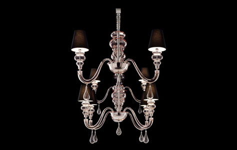 Ran Front Chandelier. Manufactured by Barovier&Toso.