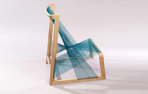 Silk Chair. Designed by Ã…sa KÃ¤rner. Manufactured by alvidesign.