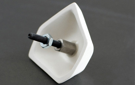 Faceted Drawer Pulls by Pigeon Toe Ceramics