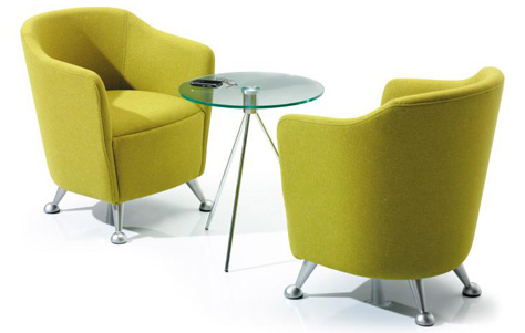 Solace seating. Manufactured by OCee Design.