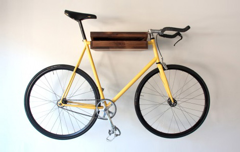 Bike Shelf. Designed by Chris Brigham. Manufactured by Knife & Saw.