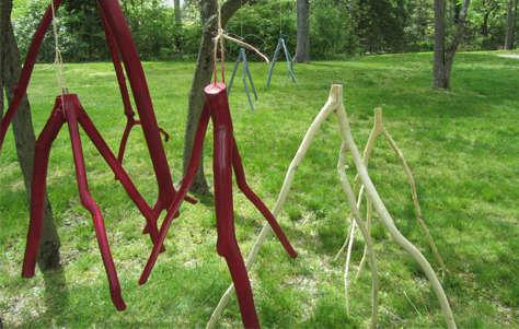 Fallen Tree Lamps. Designed by Meghan Finkel.