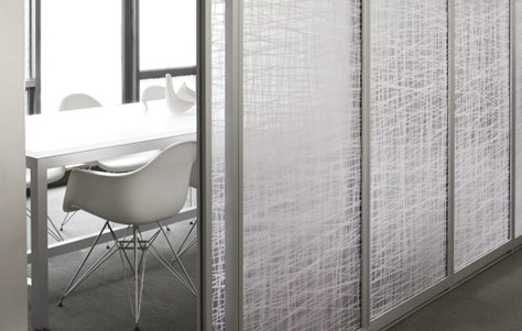 A New Material Gets a Newer Use: 3Form's Varia Ecoresin Sliding Doors