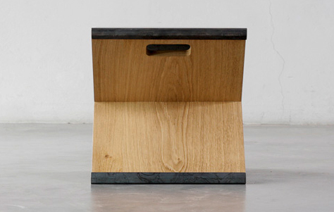 Steel Stool. Designed and Manufactured by Noon Studio.