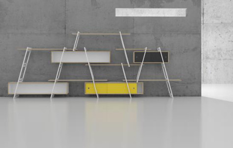 A Clever New Shelving System by DLF Product Design and Daniele Luciano Ferrazzano