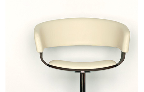 Full-Swivel Pedestal Stool. Designed by John Coleman. Manufactured by Allermuir.