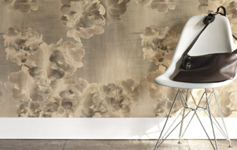 alcyone 202 Printed Wood Veneer Wallpaper. Designed by Randall Buck and Jee Levin. Manufactured by Trove.