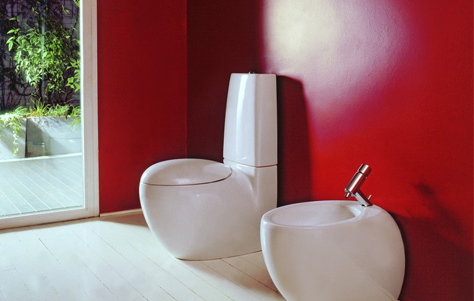 IlBagnoAlessi One Bathroom Collection. Designed by Stefano Giovannoni. Manufactured by Laufen.