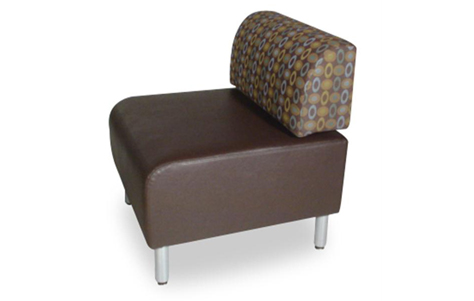 Flow Outer Curve seat unit. Manufactured by IoA Healthcare Furniture.